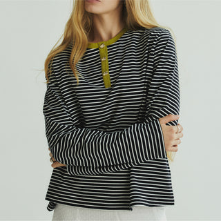 Fundamental Mitr Stripe Henley Shirt