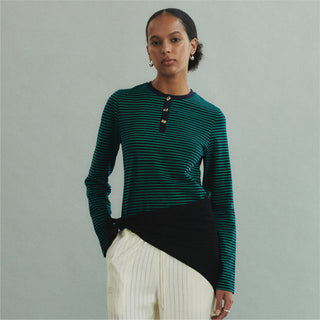 Fundamental Mitr Stripe Henley Shirt