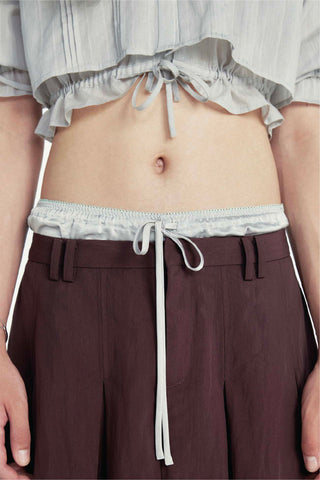 Fundamental Mitr x YVIS Drawstring Crop Shirt