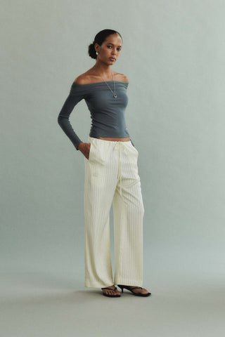 Fundamental Mitr Bardot Mesh Top